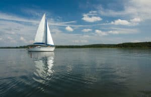 sail boat on the chesapeake bay